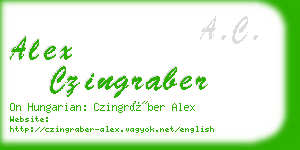 alex czingraber business card